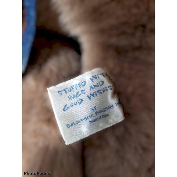 Build A Bear Country Horse / Pony Denim Skirt Bandanna & Bow BAB Stuffed Animal - Picture 6 of 7